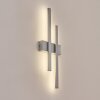 Glara vägglampa utomhus, Vägglampa LED Silver, 2-ljuskällor