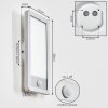 Harel vägglampa utomhus, Panel, Vägglampa LED Silver, 1-ljuskällor, Rörelsedetektor