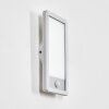 Harel vägglampa utomhus, Panel, Vägglampa LED Silver, 1-ljuskällor, Rörelsedetektor