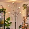 Nikkala Golvlampa Krom, Vit, 5-ljuskällor