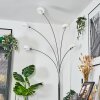 Nikkala Golvlampa Krom, Vit, 5-ljuskällor