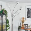 Nikkala Golvlampa Krom, Vit, 5-ljuskällor