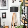Soungou Golvlampa Naturfärger, Svart, 1-ljuskällor