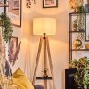 Soungou Golvlampa Naturfärger, Svart, 1-ljuskällor