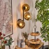 Koyoto kullampa, Vägglampa Guld, Klart, 3-ljuskällor
