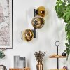Koyoto kullampa, Vägglampa Guld, Klart, 3-ljuskällor
