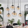 Gastor Pendellampa, kullampa, Pendelbelysning Amber, Klart, 6-ljuskällor