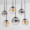Gastor Pendellampa, kullampa, Pendelbelysning Amber, Klart, Rökfärger, 6-ljuskällor