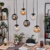 Gastor Pendellampa, kullampa, Pendelbelysning Amber, Klart, Rökfärger, 6-ljuskällor