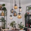 Gastor Pendellampa, kullampa, Pendelbelysning Amber, Klart, Rökfärger, 6-ljuskällor