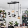 Gastor Pendellampa, kullampa, Pendelbelysning Amber, Klart, Rökfärger, 6-ljuskällor