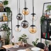 Gastor Pendellampa, kullampa, Pendelbelysning Amber, Klart, Rökfärger, 6-ljuskällor