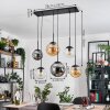 Gastor Pendellampa, kullampa, Pendelbelysning Amber, Klart, Rökfärger, 6-ljuskällor