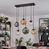 Gastor Pendellampa, kullampa, Pendelbelysning Amber, Klart, Rökfärger, 6-ljuskällor