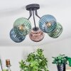 Koyoto Taklampa, kullampa 52 cm Blå, Grön, Kopparfärg, 5-ljuskällor