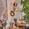 Koyoto kullampa, Vägglampa Amber, Klart, Rökfärger, 3-ljuskällor