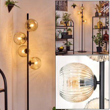 Ripoll Golvlampa Amber, Klart, 4-ljuskällor