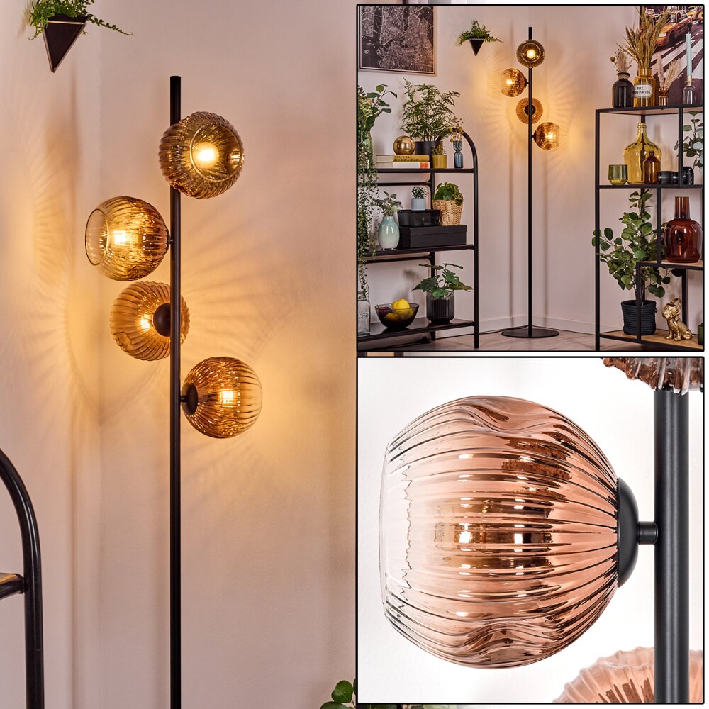 Ripoll Golvlampa Klart, Kopparfärg, 4-ljuskällor main product photo