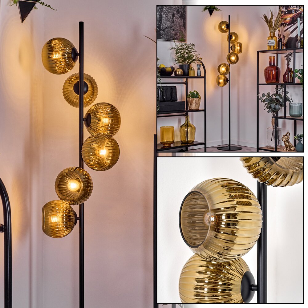 Koyoto Golvlampa 31 cm Guld, 6-ljuskällor main product photo