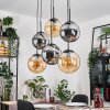 Gastor Pendellampa, kullampa, Pendelbelysning Amber, Rökfärger, 6-ljuskällor
