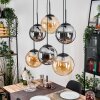Gastor Pendellampa, kullampa, Pendelbelysning Amber, Rökfärger, 6-ljuskällor