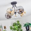 Ripoll Taklampa, kullampa Amber, Klart, Rökfärger, 5-ljuskällor