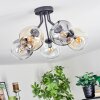 Ripoll Taklampa, kullampa Amber, Klart, Rökfärger, 5-ljuskällor