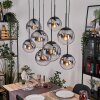 Gastor Pendellampa, kullampa, Pendelbelysning Klart, Rökfärger, 8-ljuskällor