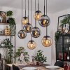 Gastor Pendellampa, kullampa, Pendelbelysning Amber, Rökfärger, 8-ljuskällor