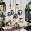 Gastor Pendellampa, kullampa, Pendelbelysning Amber, Rökfärger, 8-ljuskällor