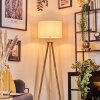 Soungou Golvlampa Krom, Naturfärger, 1-ljuskällor