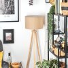 Soungou Golvlampa Krom, Naturfärger, 1-ljuskällor