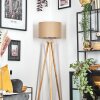 Soungou Golvlampa Krom, Naturfärger, 1-ljuskällor