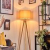 Soungou Golvlampa Krom, Naturfärger, 1-ljuskällor