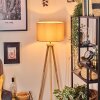 Soungou Golvlampa Krom, Naturfärger, 1-ljuskällor