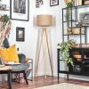 Soungou Golvlampa Krom, Naturfärger, 1-ljuskällor