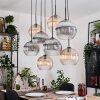 Koyoto Pendellampa, kullampa, Pendelbelysning Naturfärger, Svart, 8-ljuskällor