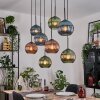 Koyoto Pendellampa, kullampa, Pendelbelysning Naturfärger, Svart, 8-ljuskällor