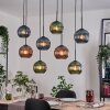 Koyoto Pendellampa, kullampa, Pendelbelysning Naturfärger, Svart, 8-ljuskällor