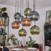 Koyoto Pendellampa, kullampa, Pendelbelysning Naturfärger, Svart, 8-ljuskällor