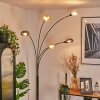 Nikkala Golvlampa Krom, Svart, 5-ljuskällor