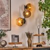 Koyoto kullampa, Vägglampa Guld, Klart, 3-ljuskällor