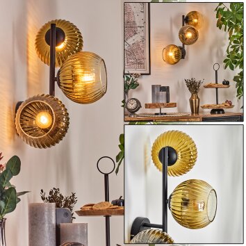 Koyoto kullampa, Vägglampa Guld, Klart, 3-ljuskällor Koyoto kullampa, Vägglampa Guld, Klart, 3-ljuskällor