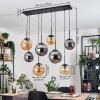 Gastor Pendellampa, kullampa, Pendelbelysning Amber, Rökfärger, 8-ljuskällor