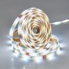 Melor LED remsa LED Vit, 1-ljuskällor, Fjärrkontroll