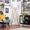 Soungou Golvlampa Krom, Naturfärger, 1-ljuskällor