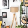 Soungou Golvlampa Krom, Naturfärger, 1-ljuskällor