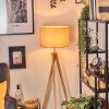 Soungou Golvlampa Krom, Naturfärger, 1-ljuskällor