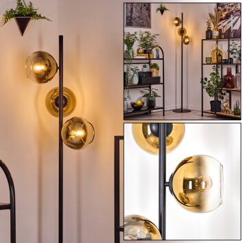 Koyoto Golvlampa 31 cm Guld, Klart, 3-ljuskällor Koyoto Golvlampa 31 cm Guld, Klart, 3-ljuskällor