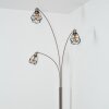 Yaak Golvlampa Nickel matt, Svart, Vit, 3-ljuskällor